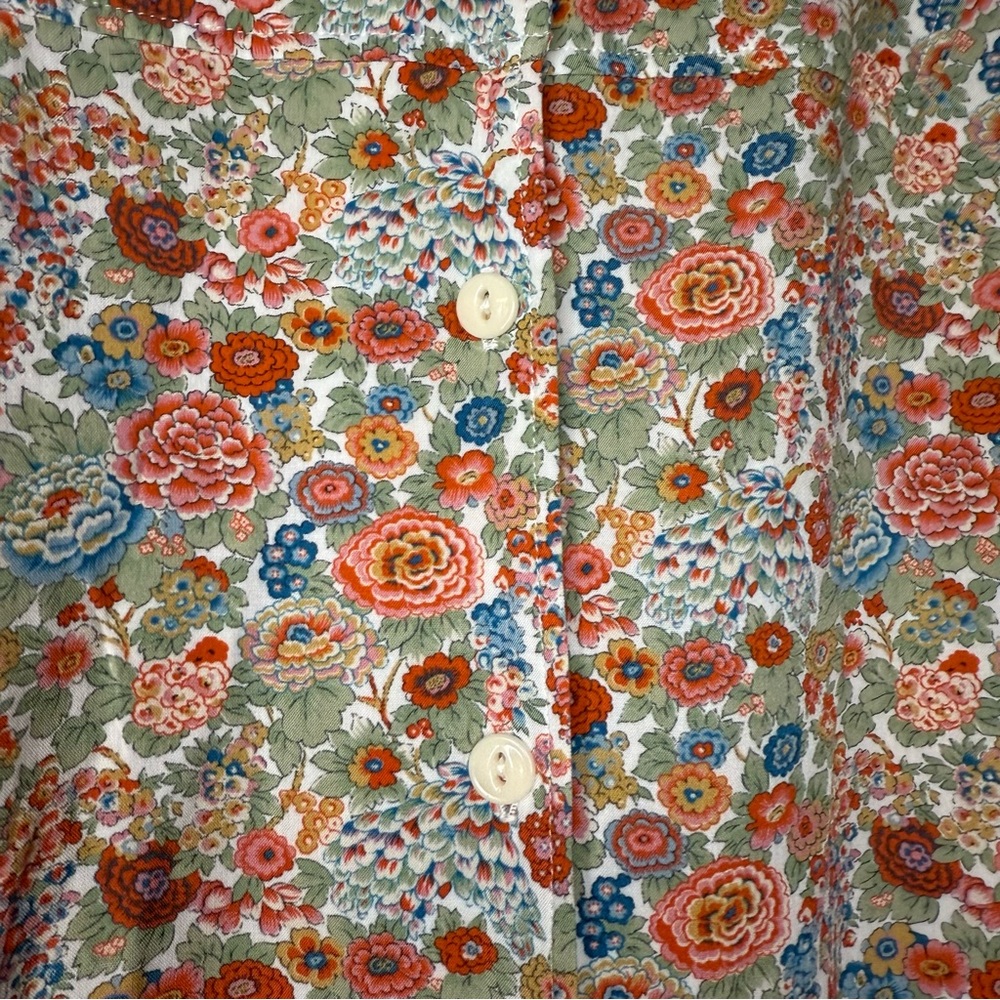 A.P.C Carmen Button Down Floral Printed Vintage Style Shirt Dress EU 42 US 10 - Picture 7 of 13